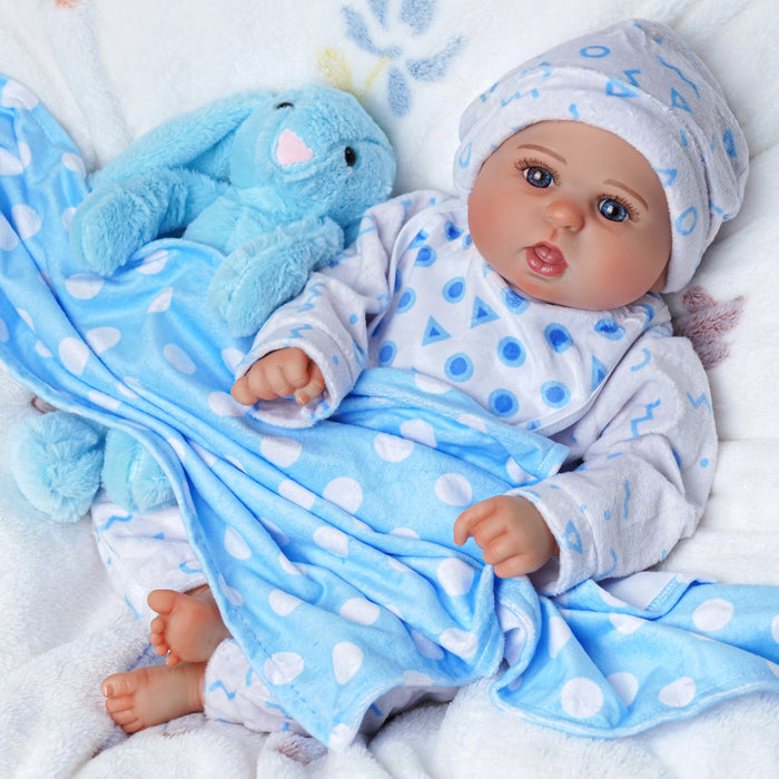 [It's a Boy!] for 12 inch Reborn Baby Clothing Essentials-8pcs Gift Set Accessories