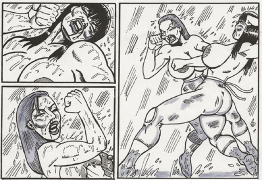 JMR-CS-006  FISTFIGHT AT FRENCHIE'S CORRAL  Cartoon Story