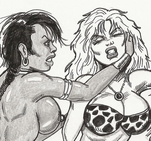 JMR-CS-013  SHEEBAH vs. MOTENYA plus DARK CHALLENGE  Cartoon Story/Illustrated Text