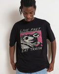 Live Fast Eat Trash T-Shirt Australia Online