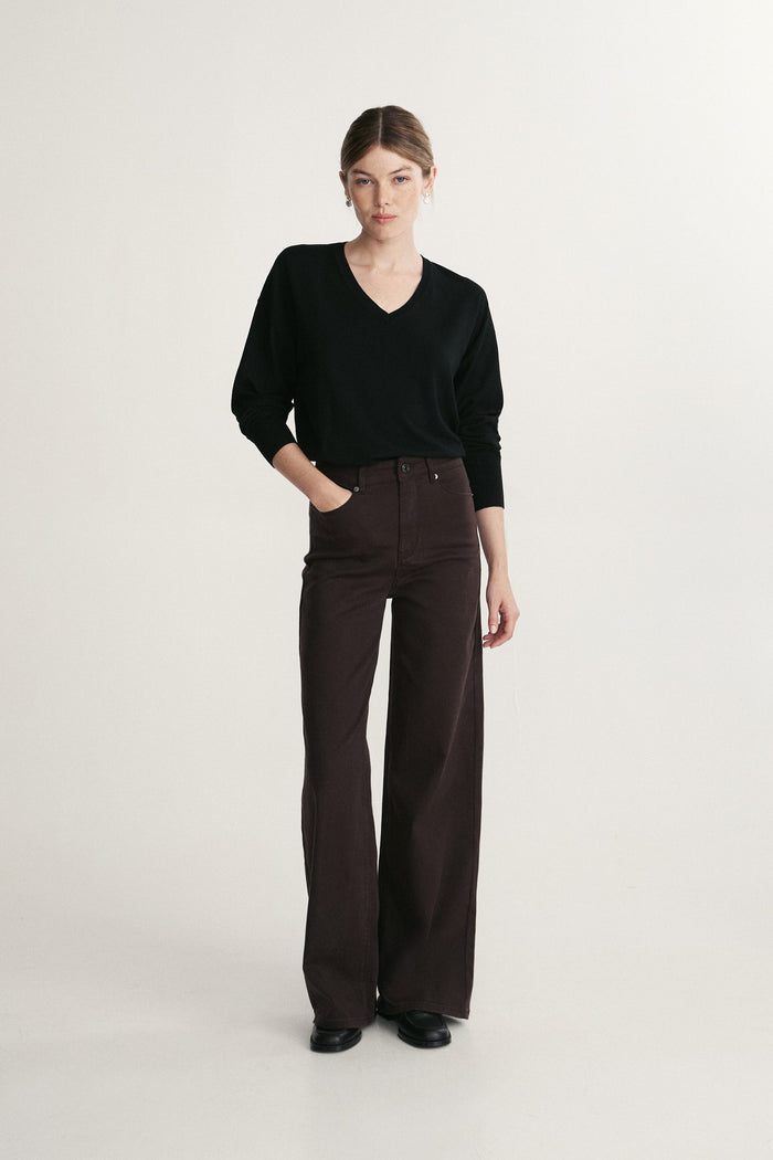 Loose V neck sweater
