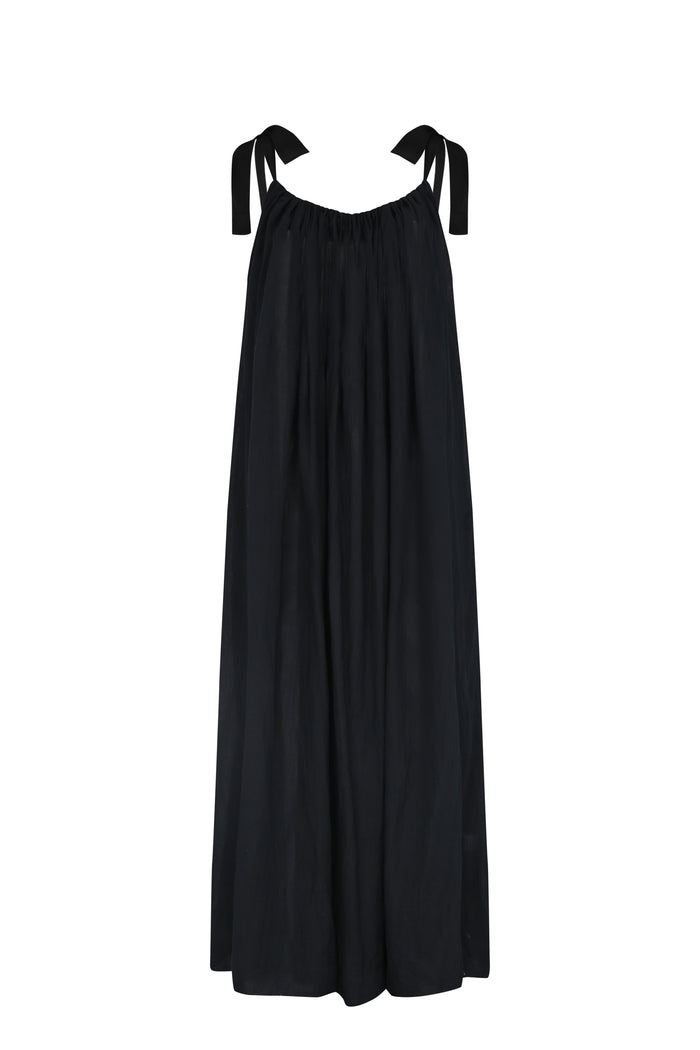 Low Back Satin Strap Maxi