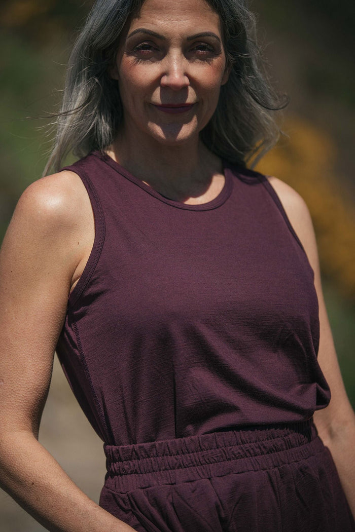 Boxy Tank | Lhasa is wearing size Small, height 5.6"