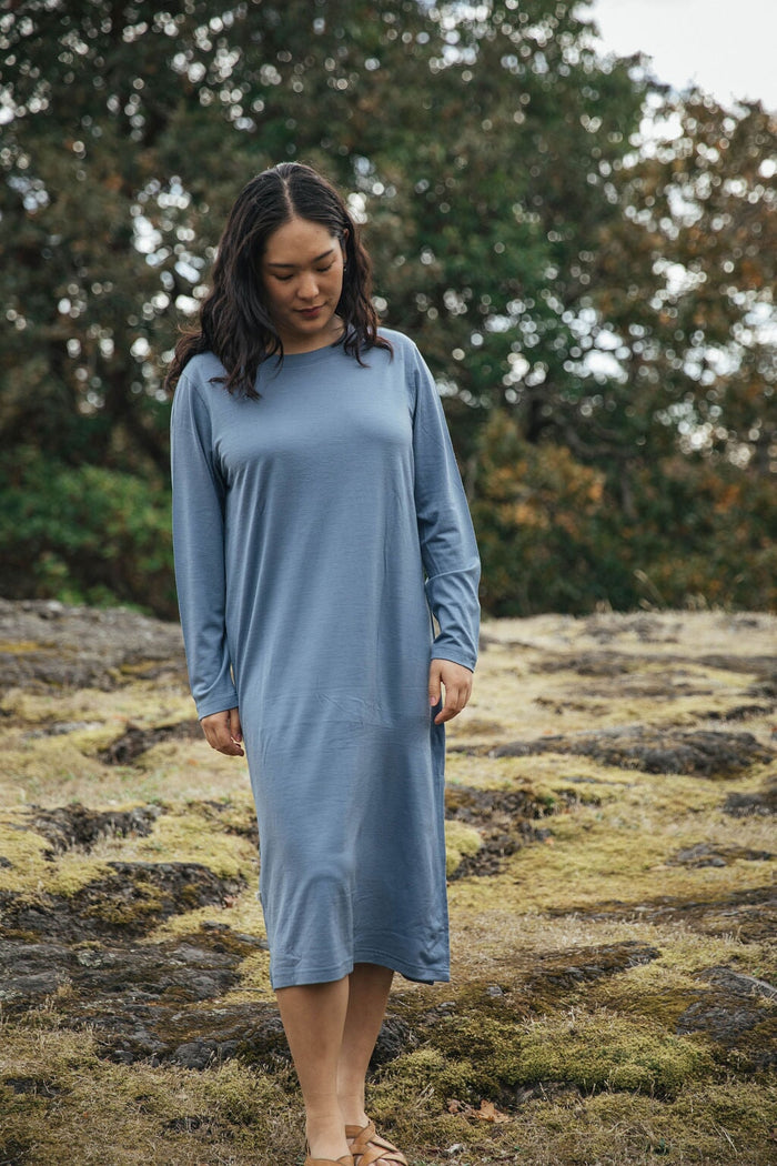 Crew Dress | Esther is wearing size Medium, height 5.5"