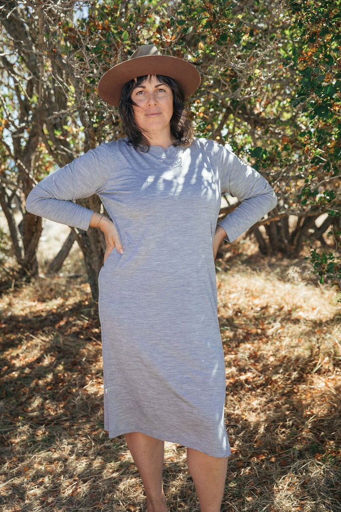 Crew Dress | Norah is wearing size Large, height 5.6"
