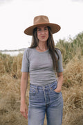Fitted T | Claire is wearing size XSmall, height 5.5"