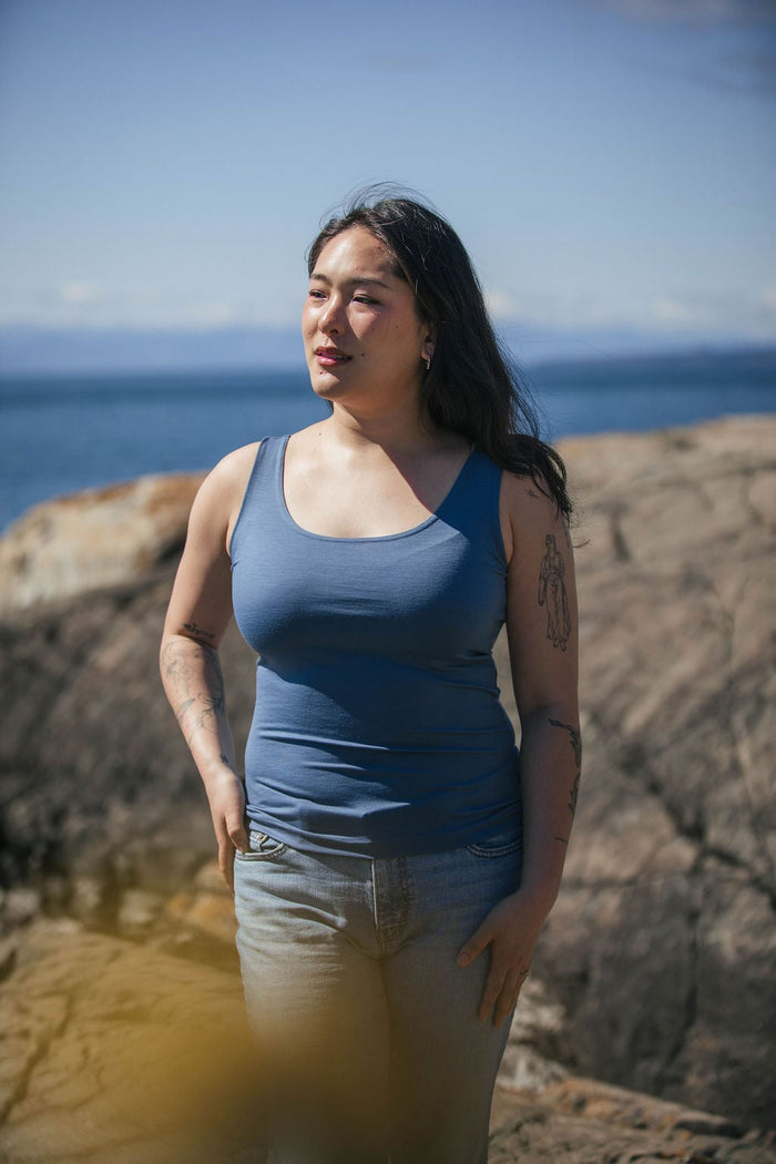 Merino Long Crop Top