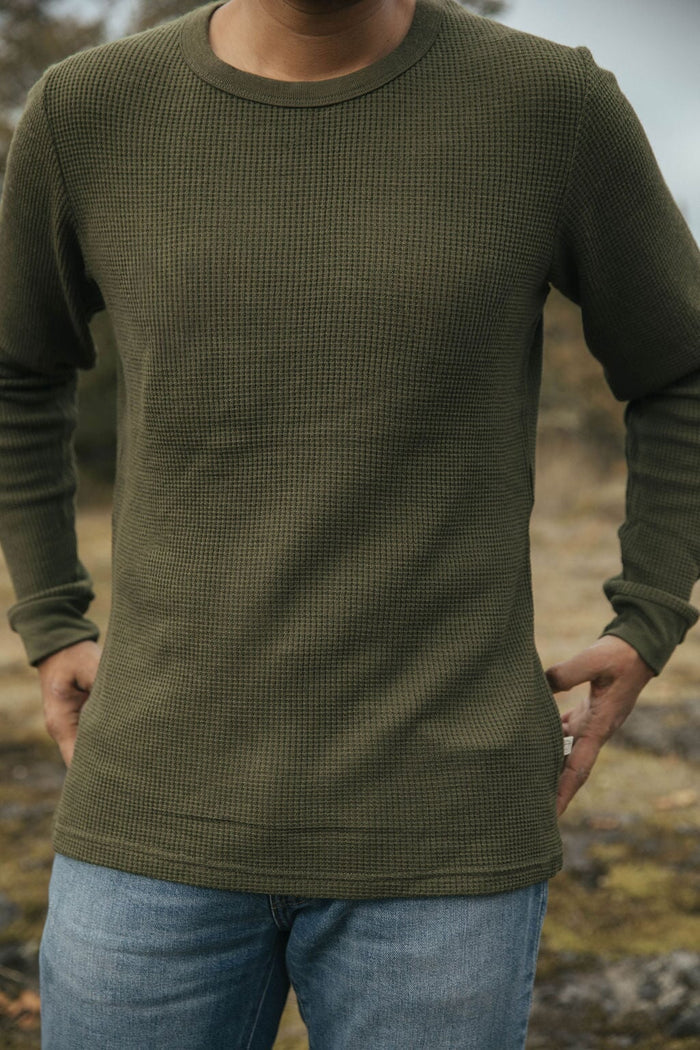 Waffle Top | Model is wearing size Medium