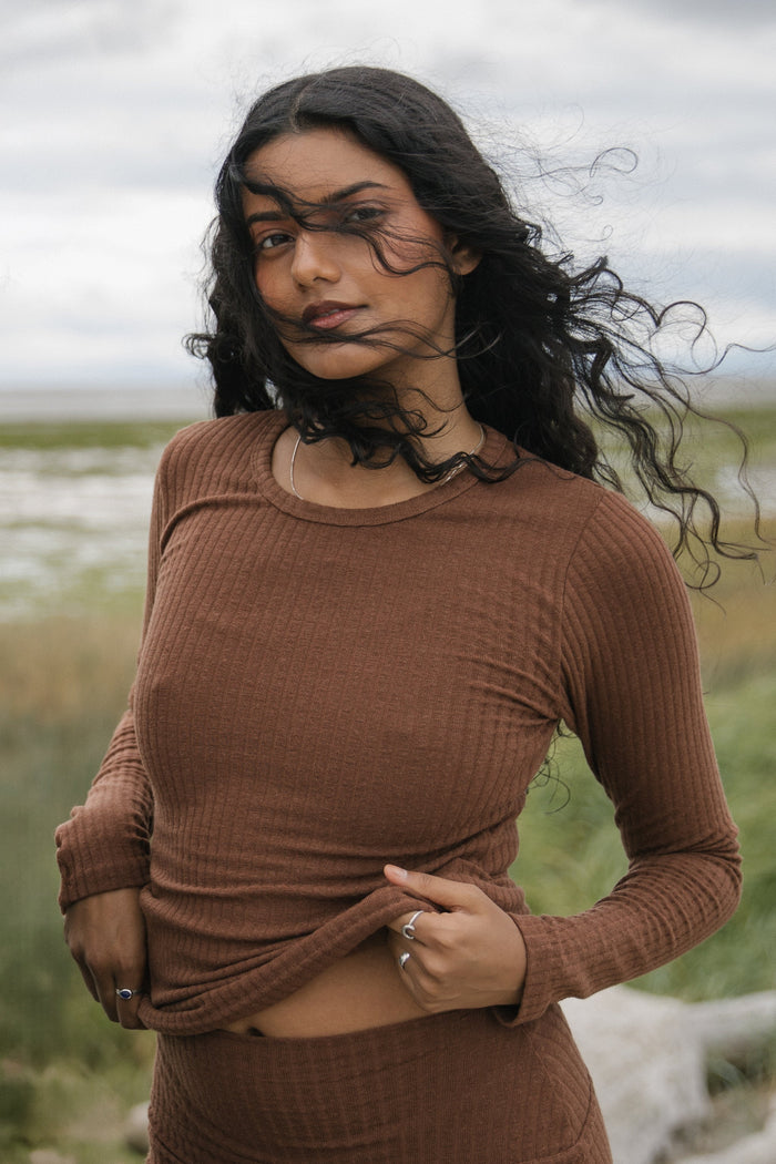 Rib Crew | Model is wearing size XSmall