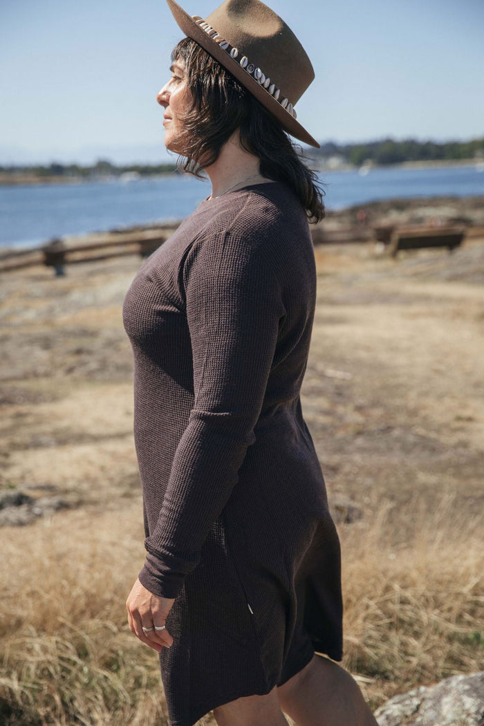 Waffle Dress | Norah is wearing size Large, height 5.6"