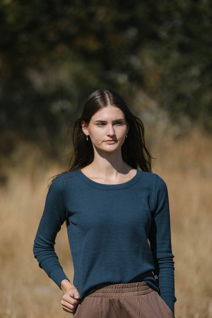 Merino Waffle Top