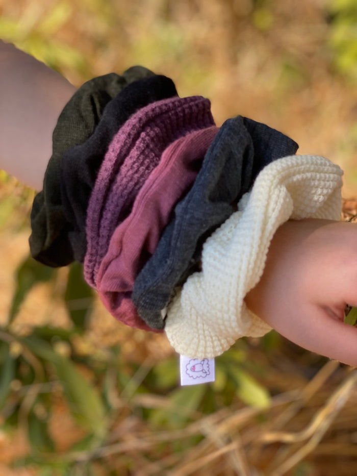 Merino Zero-Waste Scrunchies