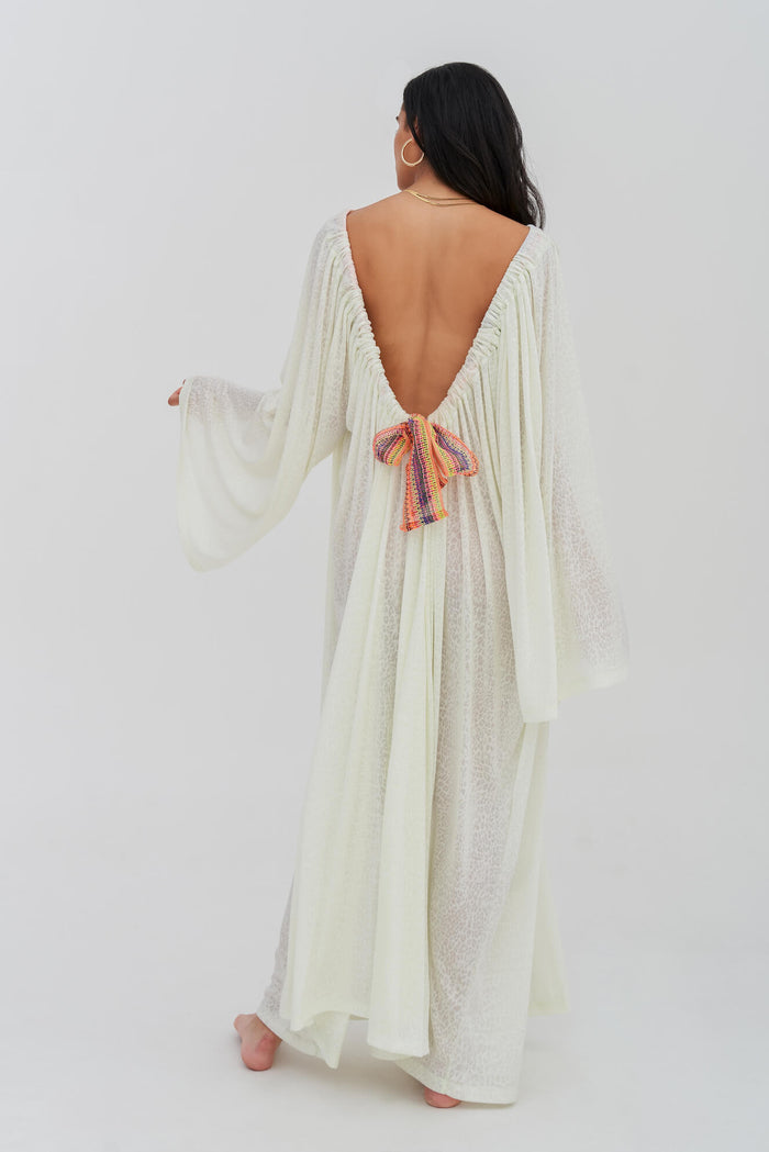 Mesh Bow Back Dress