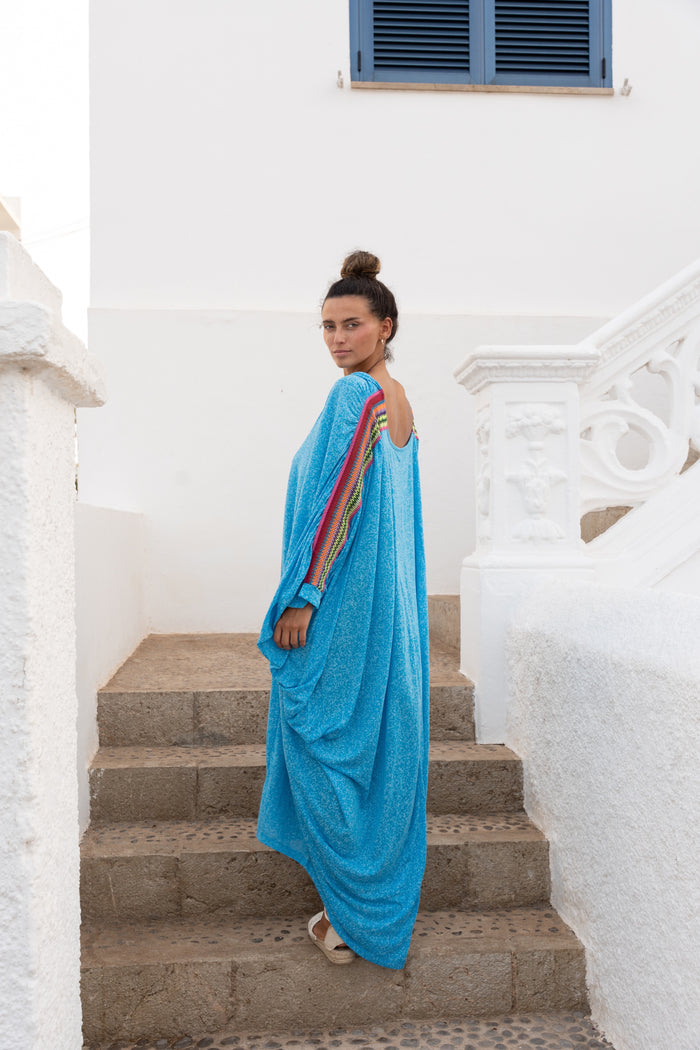 Mesh Twist Front Kaftan