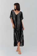 Metallic Striped Kaftan