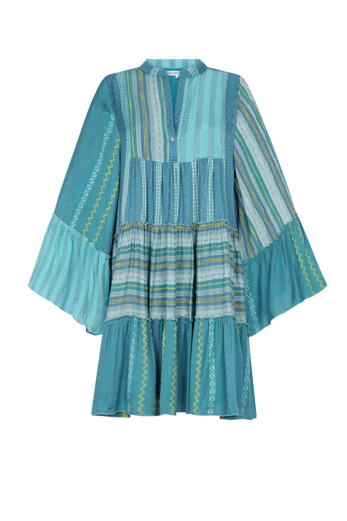 Patchwork Mini Boho Dress