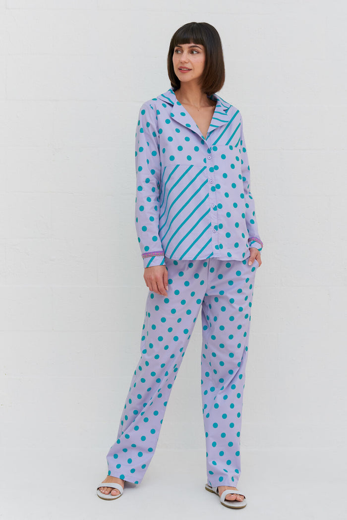 Pattern Play Classic Long Sleeve PJ Top and Pant
