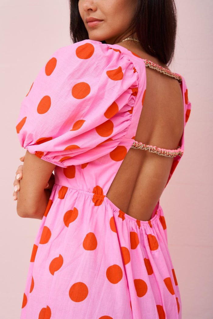 Polka Dot Babydoll Dress