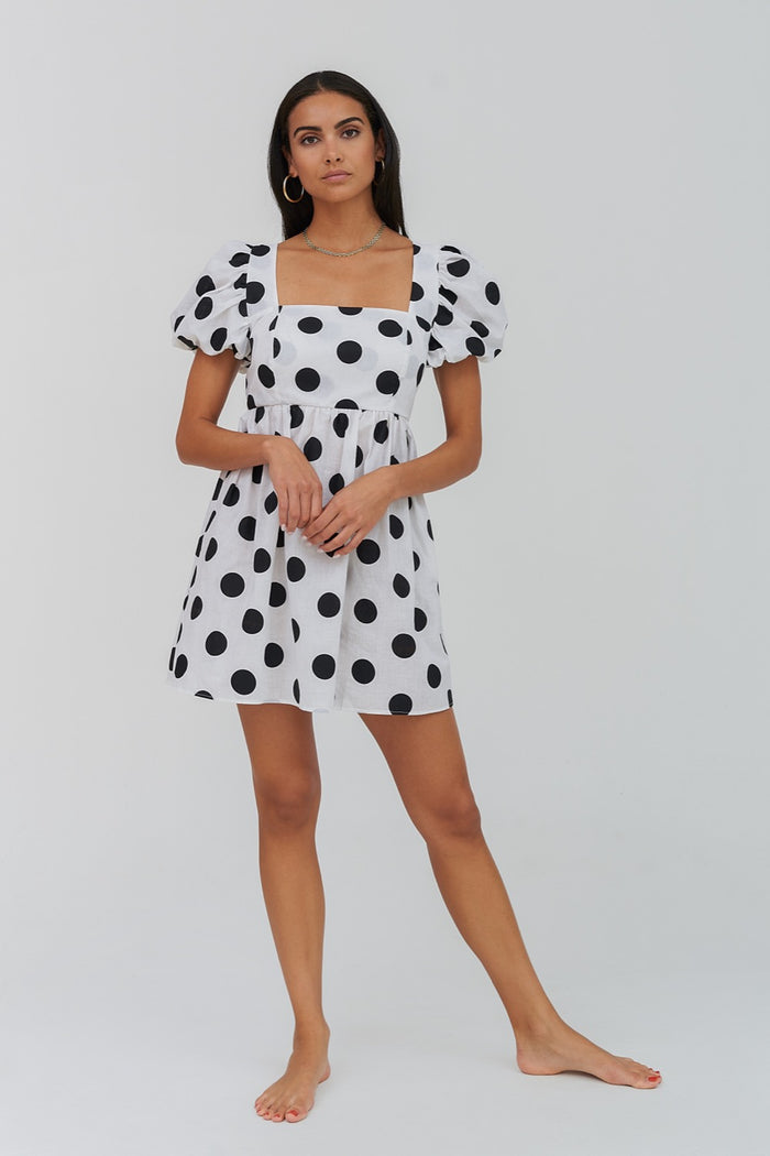 Polka Dot Babydoll Dress