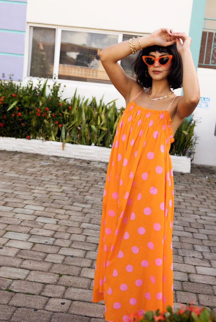Polka Dot Midi Dress