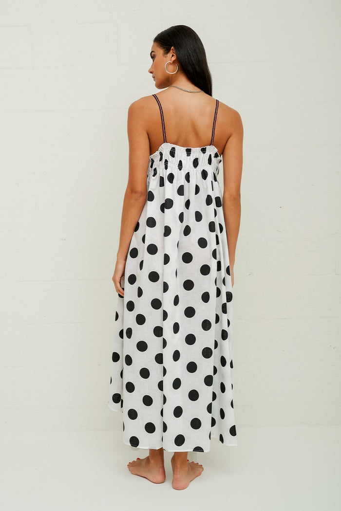 Polka Dot Midi Dress