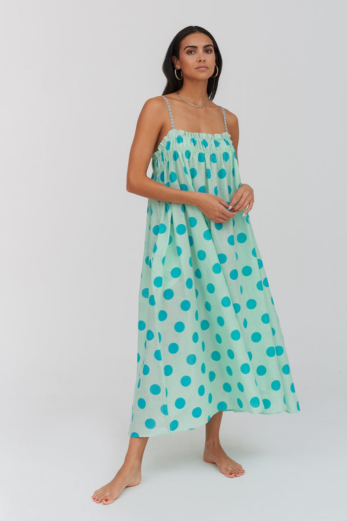 Polka Dot Midi Dress