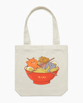 Ramen and Cats Tote Bag Australia Online #colour_natural