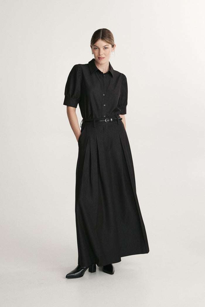 Shirt with puff sleeve