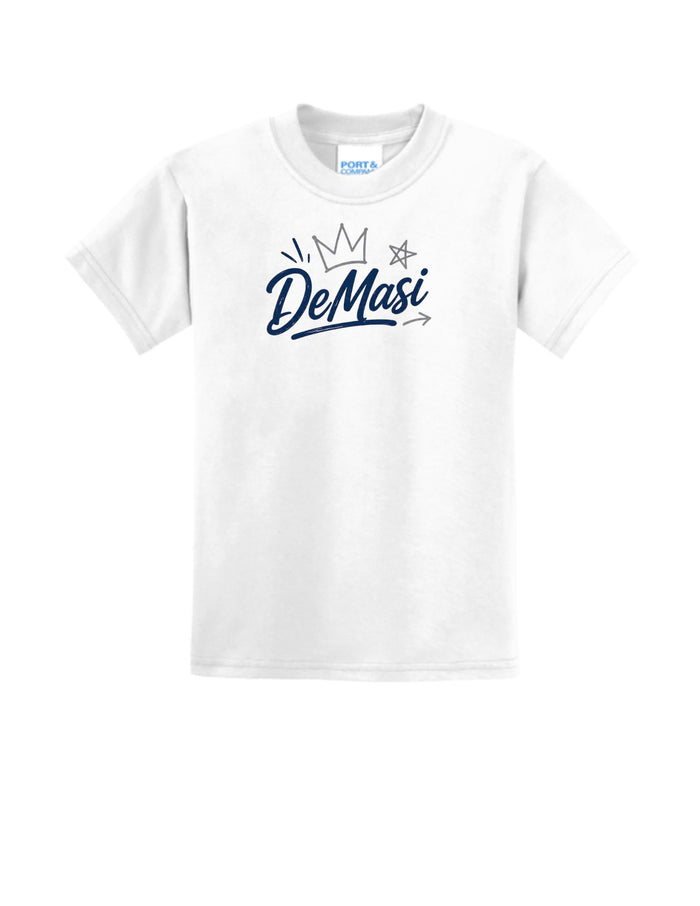 Short Sleeve Tee Shirt DeMasi Script