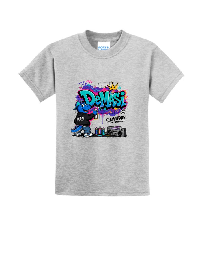 Short Sleeve Tee Shirt Graffiti Dino