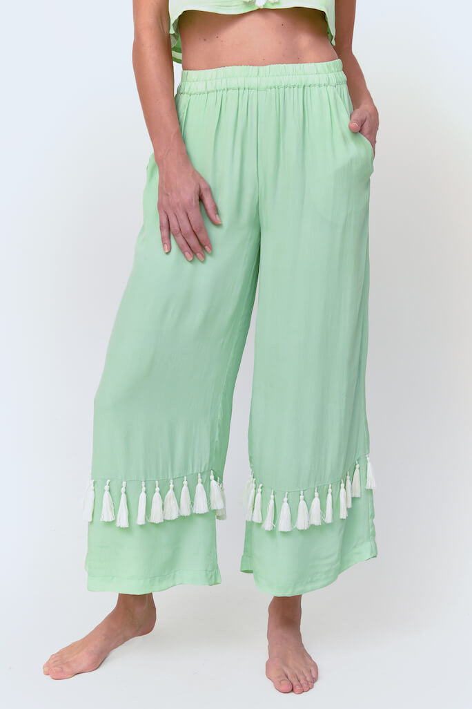 Silky Tassel Pants