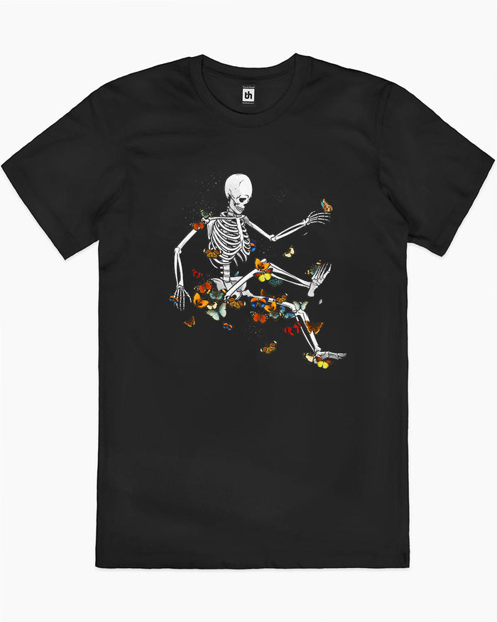 Skeleton and Butterflies T-Shirt Australia Online