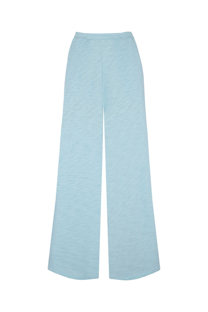 Slub Knit Wide Leg Pants