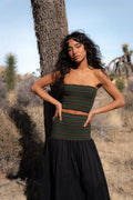 Smocked Bandeau Top and Skirt Set