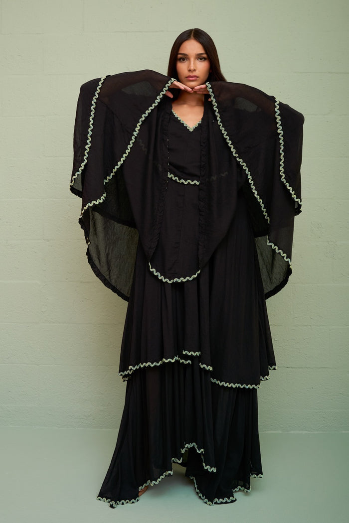 Soleil Beaded Tiered Kaftan