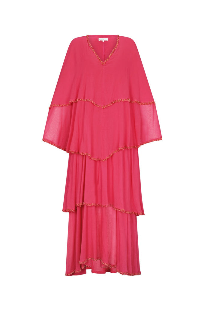 Soleil Beaded Tiered Kaftan