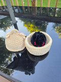 Spooky dumpling plushie with basket