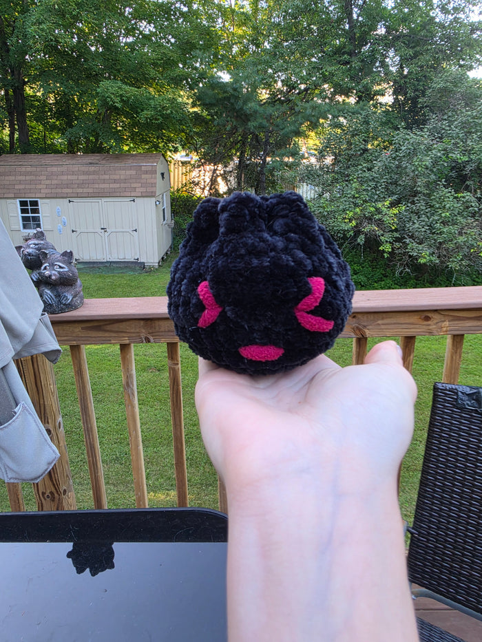 Spooky dumpling plushie with basket