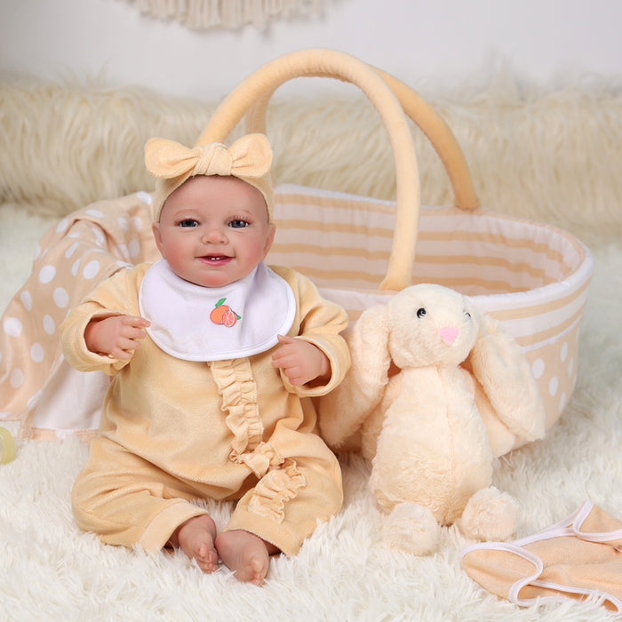 [Suitable for 17-22'' Dolls] Babeside Reborn Baby Essentials-8pcs Set Yellow