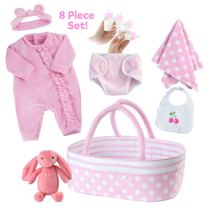 [Suitable for 17-22'' Dolls] Babeside Reborn Baby Essentials-8pcs Set
