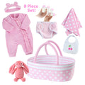 [Suitable for 17-22'' Dolls] Babeside Reborn Baby Essentials-8pcs Set