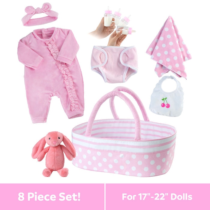 [Suitable for 17-22'' Dolls] Babeside Reborn Baby Essentials-8pcs Set