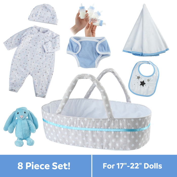 [Suitable for 17-22'' Dolls] Babeside Reborn Baby Essentials-8pcs Set