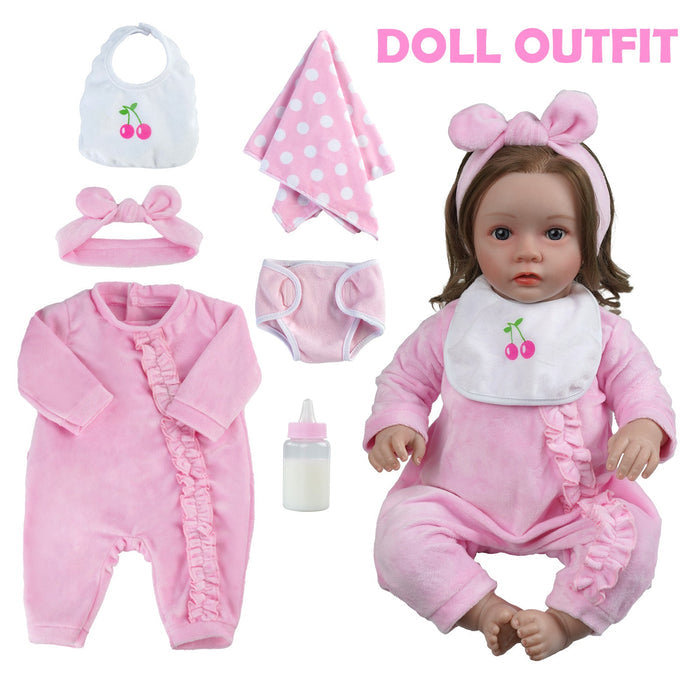 [Suitable for 17-22'' Girl] Babeside Adoption Reborn Baby Essentials-8pcs Gift Set upsell