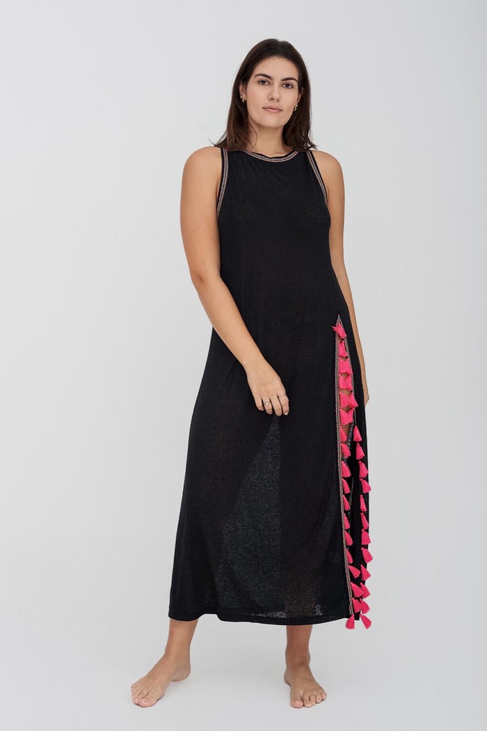 Tassel Slit Dress