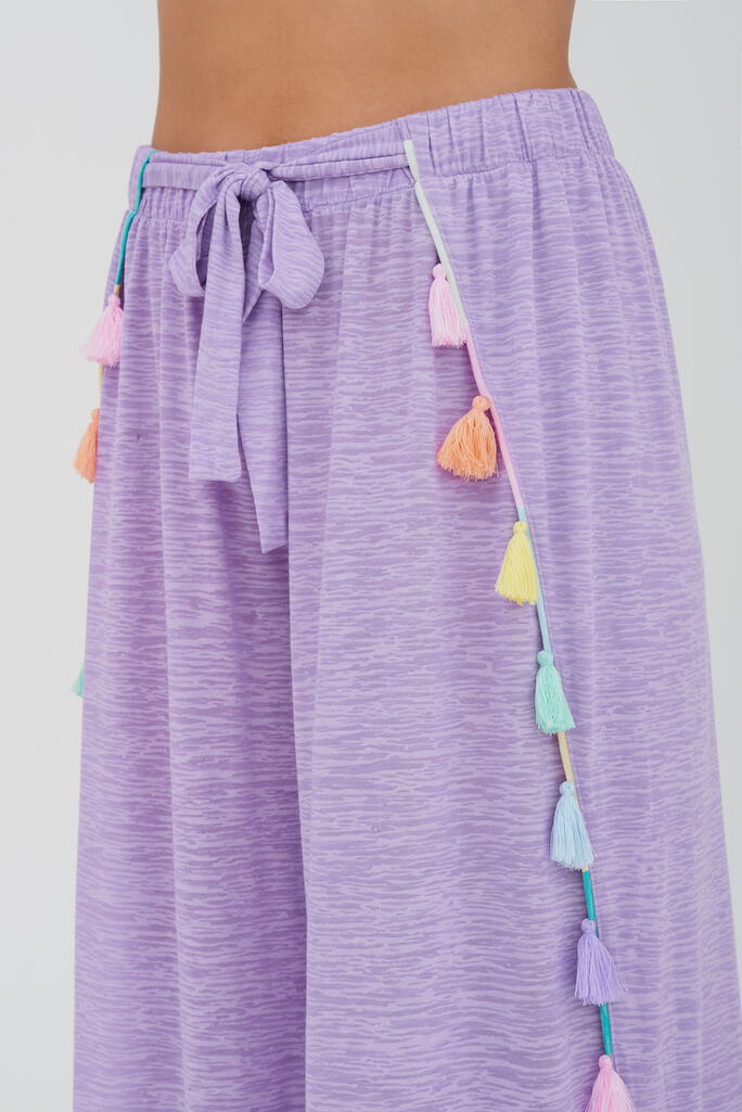 Tassel Wide-Leg Pants