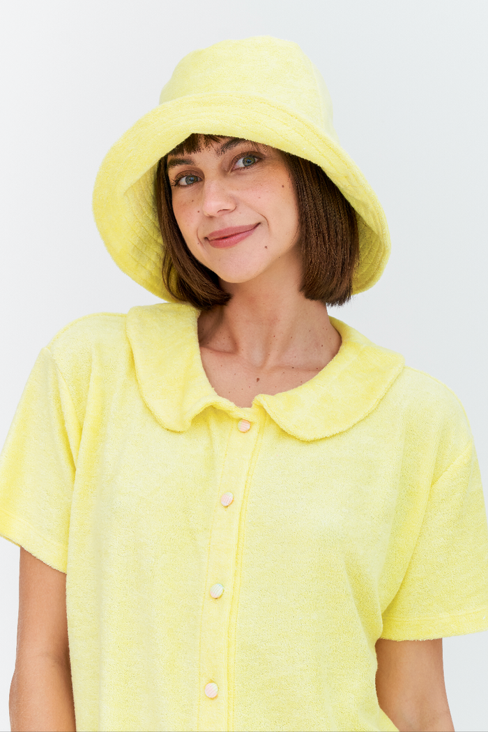 Terry Cloth Bucket Hat