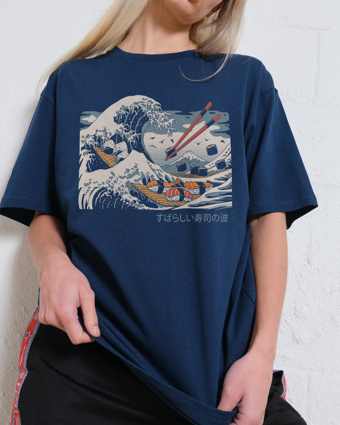 The Great Sushi Wave T-Shirt Australia Online