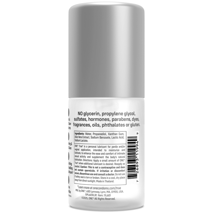 True® Water - Based Lubricant With Aloe | True® Water - Based Lubricant With Aloe ONE®