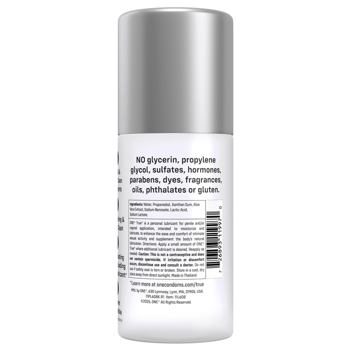 True® Water - Based Lubricant With Aloe | True® Water - Based Lubricant With Aloe ONE®